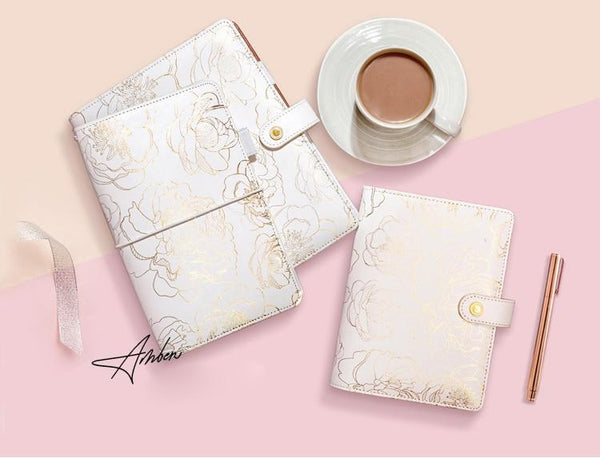 Lovedoki Foil Gold Spiral Notebook