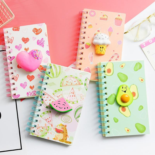 Avocado Heart Coil Decompression Notebook