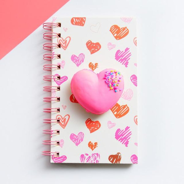 Avocado Heart Coil Decompression Notebook