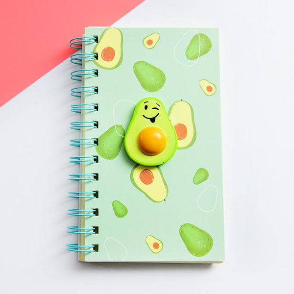 Avocado Heart Coil Decompression Notebook