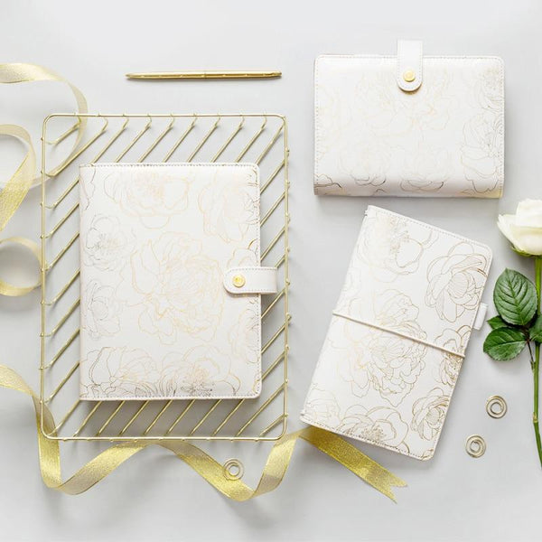 Lovedoki Foil Gold Spiral Notebook