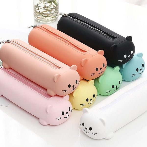 Case Cute Bear Face Pen Bag
