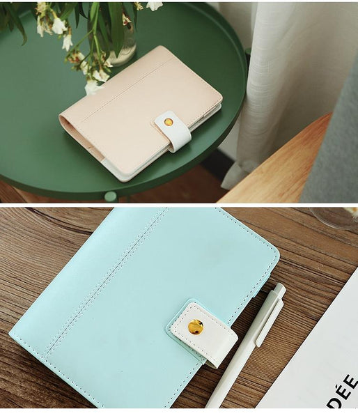 Cute Macaron Leather Notebook
