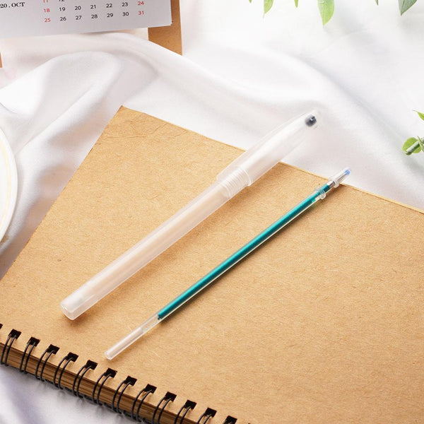 10PCS Simple  Set Transparent Neutral Pen