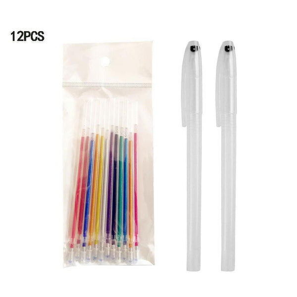 10PCS Simple  Set Transparent Neutral Pen