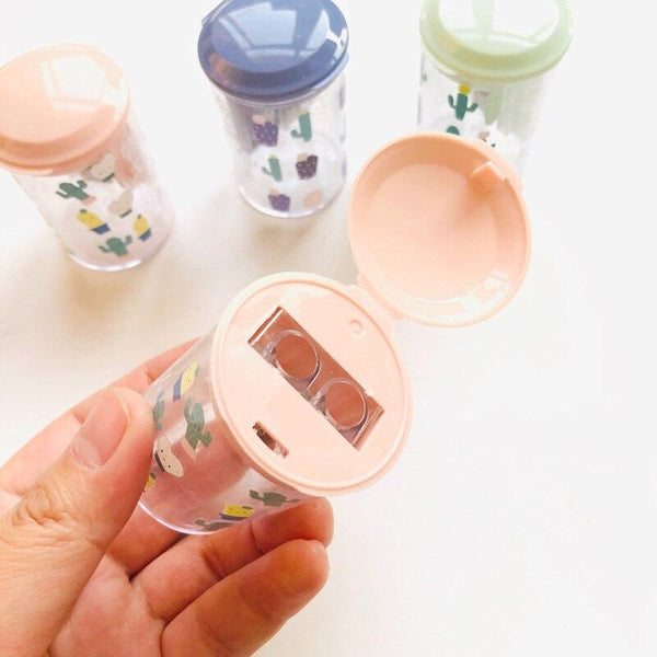 Clear Cactus 2 Holes Pencil Sharpener