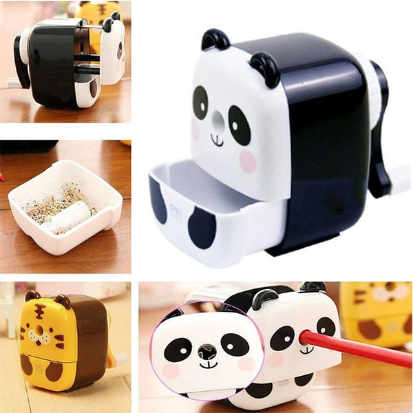 Panda Tiger Hand Crank Pencil Sharpener