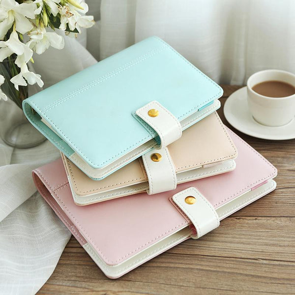 Cute Macaron Leather Notebook
