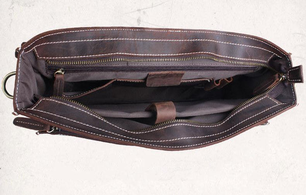 Men's Briefcase Genuine Leather