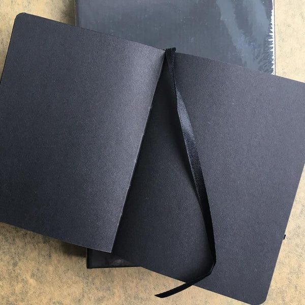 Black Blank Notebook Notepad